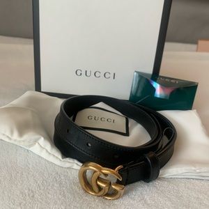 Gucci marmont thin belt 34 inches